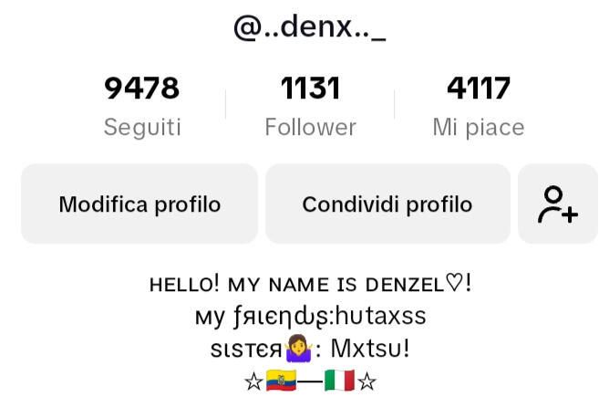 My tiktok Account!! ೄྀ